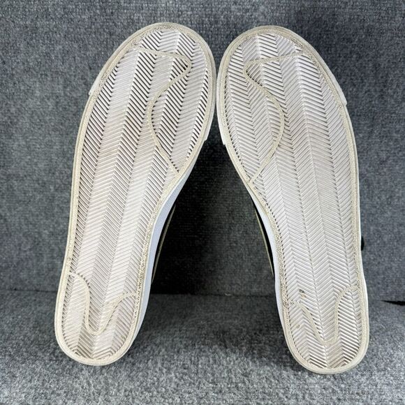 Nike Blazer Mid Mens 13 Shoes Black Blue Yellow Athletic Sneakers Peace Love - Picture 8 of 11